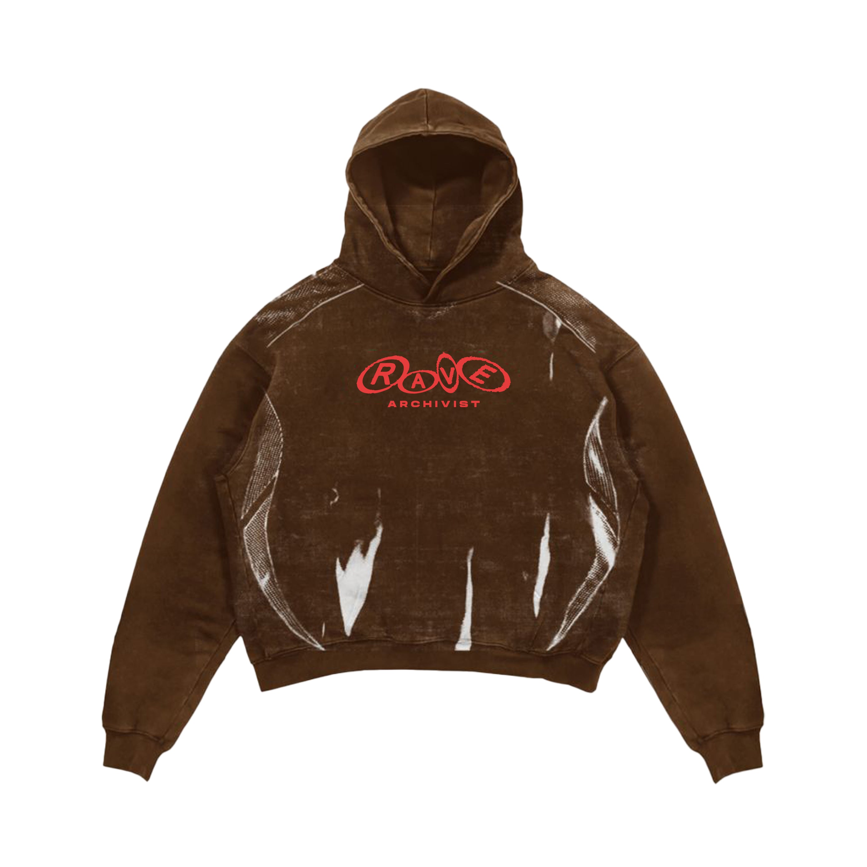 RAVE ARCHIVIST DEEP BROWN HOODIE