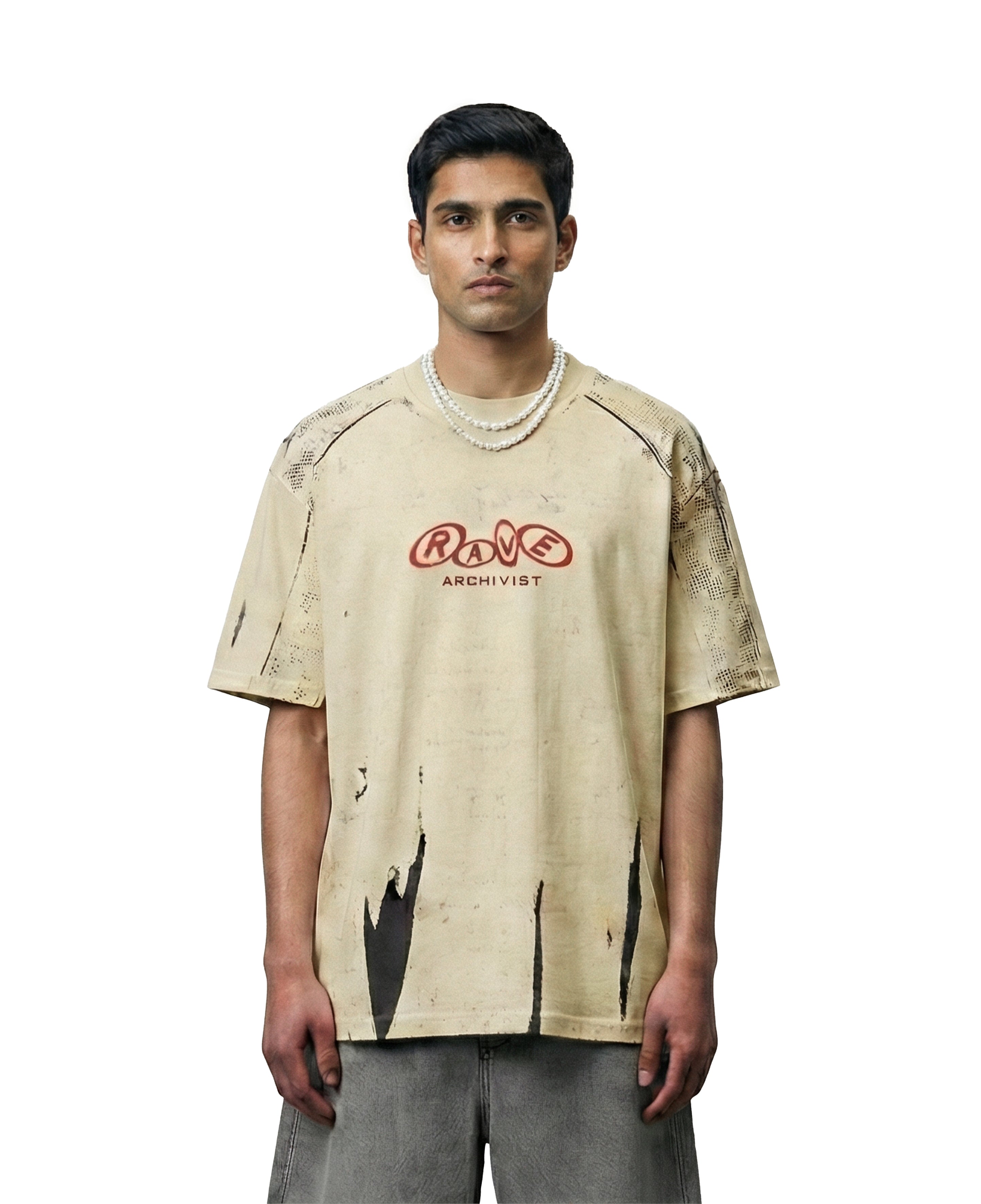 RAVE ARCHIVIST T-SHIRT SAND