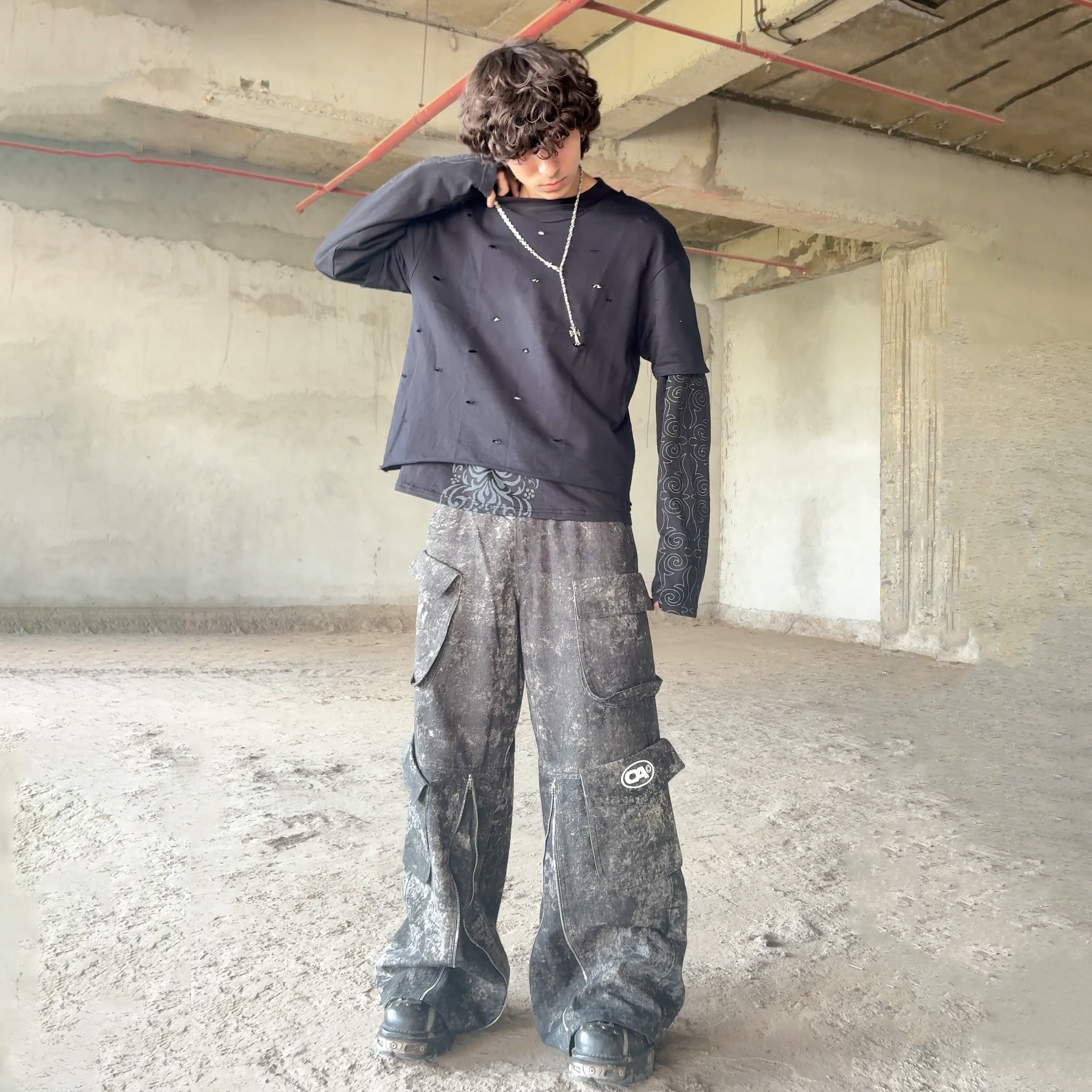 COAL ASH CAMO CARGOS