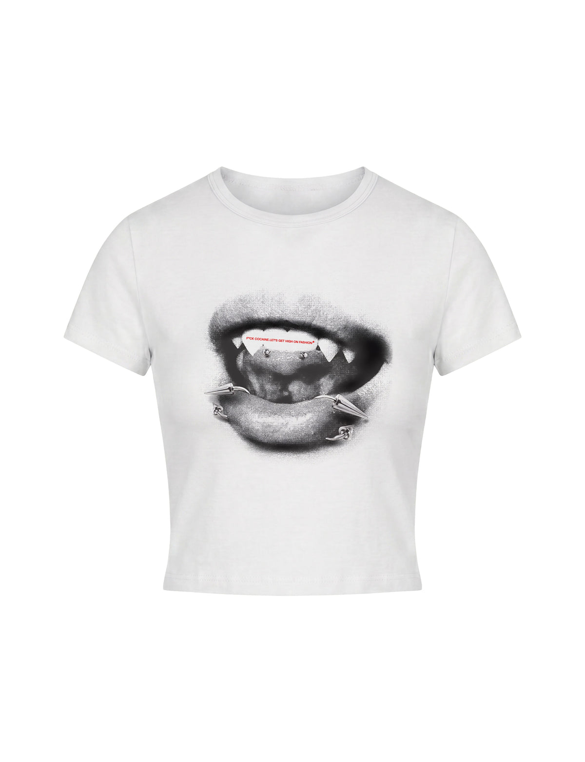 High On Fashion Baby Tee - WHITE