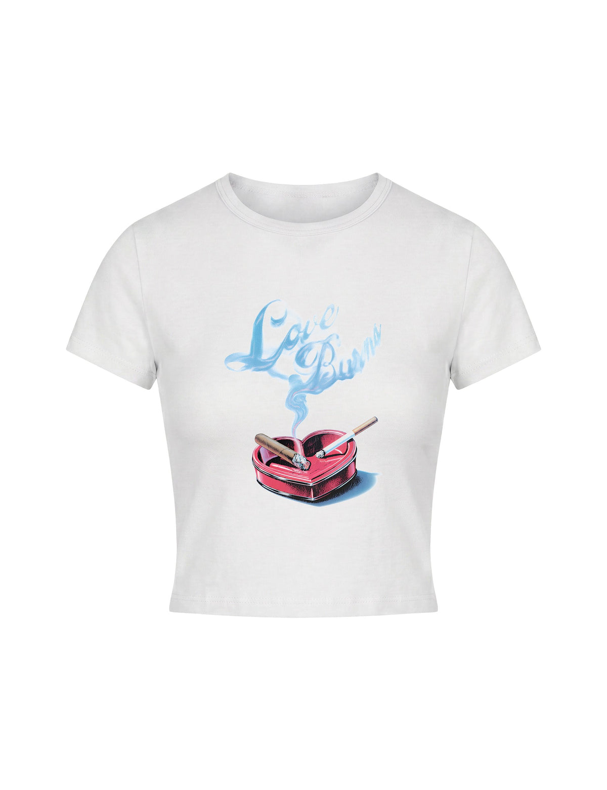 Love Burns BABY TEE - WHITE