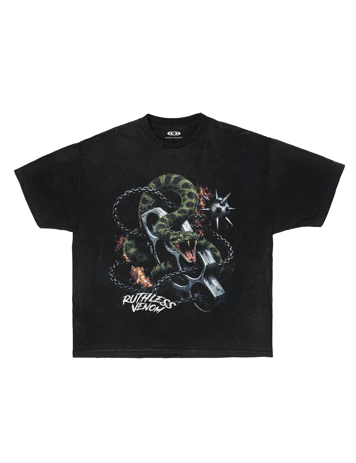 Ruthless Venom Graphic Tee – Vintage Wash