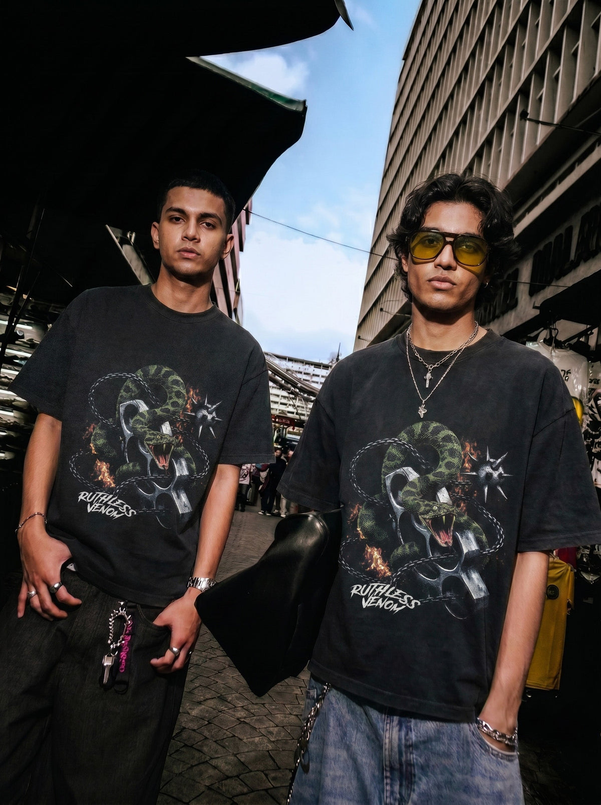 Ruthless Venom Graphic Tee – Vintage Wash