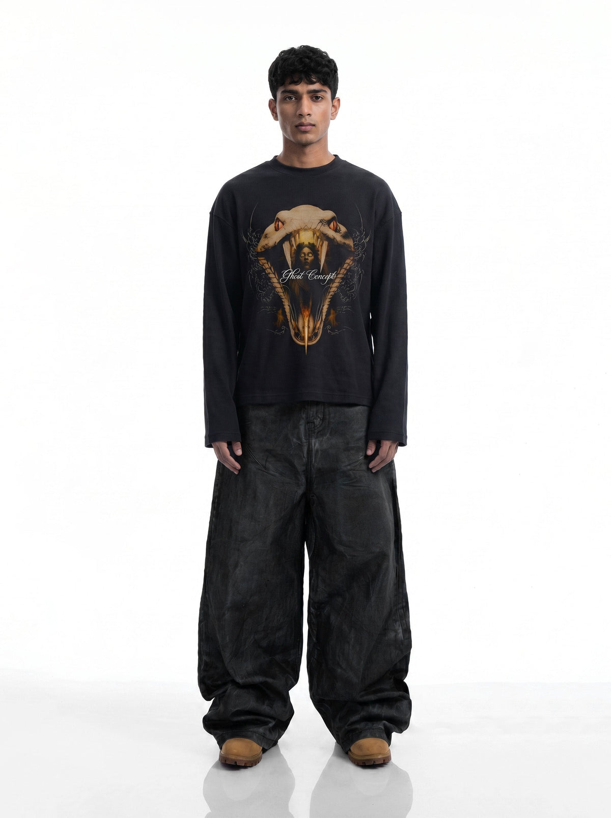 Sacred Serpent Waffle Long Sleeve Tee